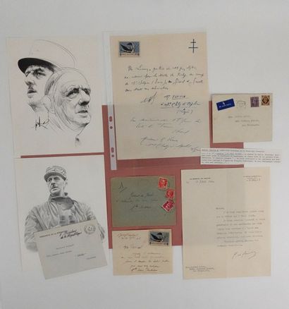 null DE GAULLE (Charles): Typed letter signed. One page in-4. London February 3,...