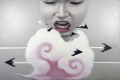 null Mu Lei (né en 1984)
Cotton Candy, 2008
Huile sur toile
Monogrammée en bas à...
