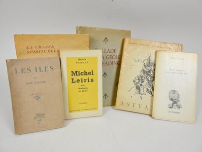 null [LITERATURE] collection of 6 vol. stapled: -Jean Grenier: les îles, 1932, SP...