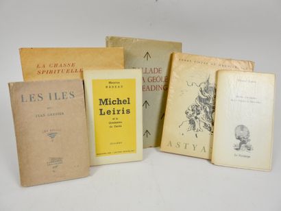 null [LITTÉRATURE] réunion de 6 vol. brochés: -Jean Grenier: les îles, 1932, SP avec...