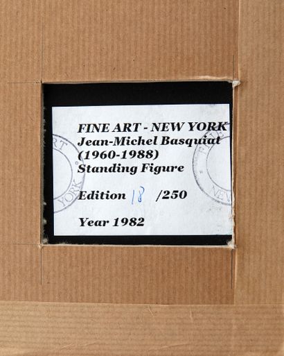 null Jean-Michel Basquiat, d'après
Standing figure, 1982
Impression sur papier portant...