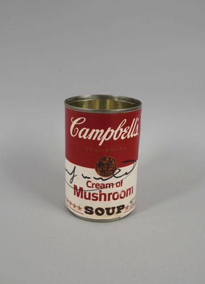 null Andy Warhol, after
Campbell's Cream of Mushroom soup
Metal can has a signature
Stamped...