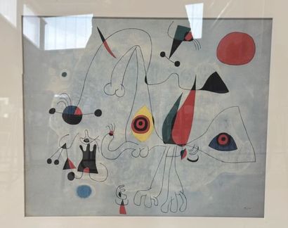 null Joan Miro (1893-1983), after
Unsigned print on paper
44.5 x 58 cm (on view)