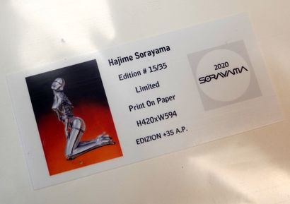 null Hajime Sorayama, based on
Sexy Robot
Print on paper bearing a signature in pencil...