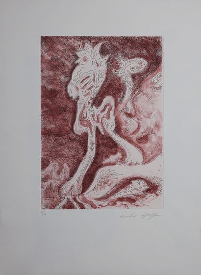 null Andre MASSON (1896-1987)
Untitled
Lithograph on paper
Signed lower right and...