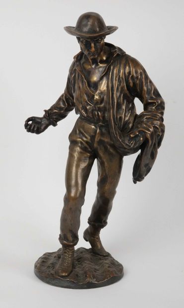 null Boulenger Faiencerie
The Sower
Proof in bronze with golden patina, signed on...