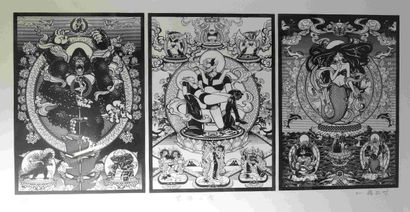 null Yang Maolin (20th century)
Three stages in the Ocean of Misery
Lithograph on...