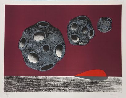 null Felix LABISSE (1905-1982)
Abstract composition
Lithograph on vellum, 
Signed...