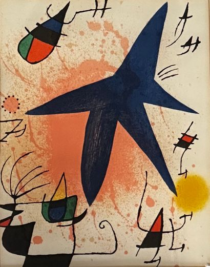 null Joan Miro (1893-1983), d'après
L'étoile bleue
Lithographie sur papier non signée
30,5...