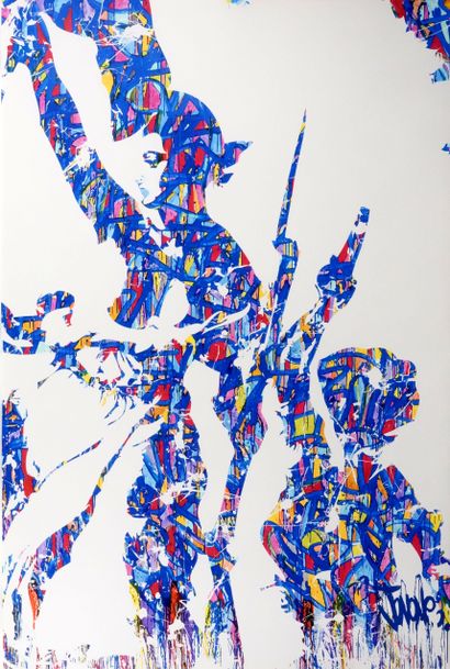 null JonOne,
Freedom Leading the People, 2015
Print on canvas with signature on lower...