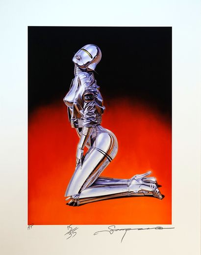 null Hajime Sorayama, based on
Sexy Robot
Print on paper bearing a signature in pencil...