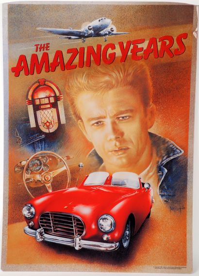 null Enamelled plaque "The Amazing Years" with the effigy of James Dean, 1990
77...