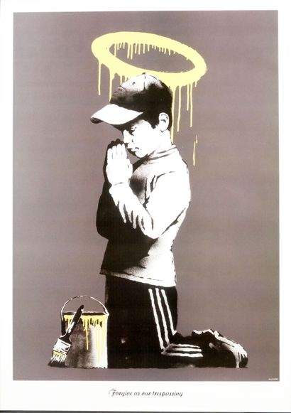 null Banksy, after
Forgive us our trespassing
Print on paper with a signature on...