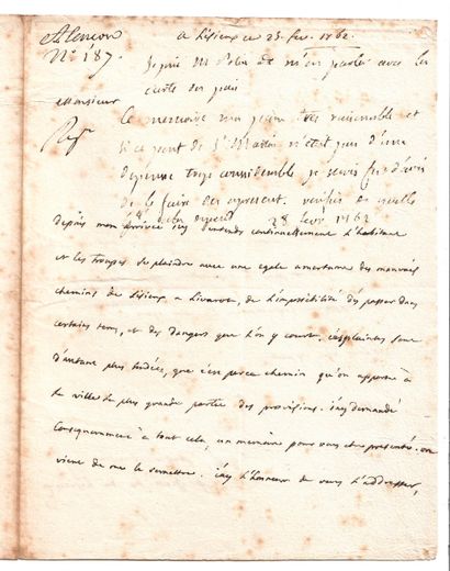 null CONDORCET (Jean Marie de CARITAT de) 1703 - 1783, Évêque de GAP en 1742, d’AUXERRE...