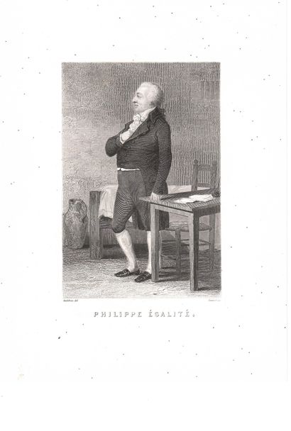null PHILIPPE-ÉGALITÉ. ORLÉANS (Louis Philippe Joseph de BOURBON, Duc d’) Saint Cloud...