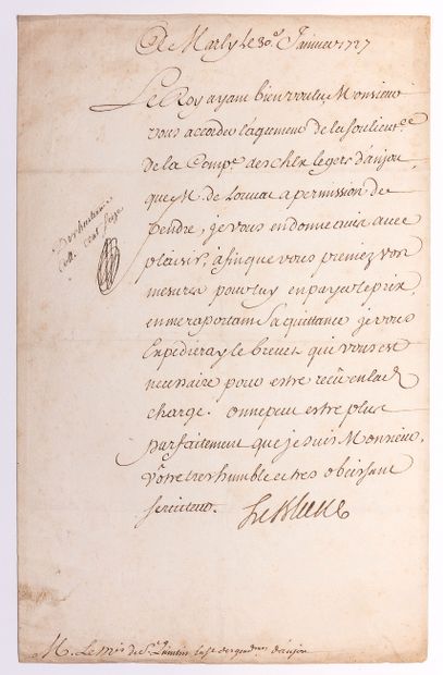 null Claude LEBLANC (1669-1728) Conseiller au Parlement de Metz, Intendant d’Auvergne,...