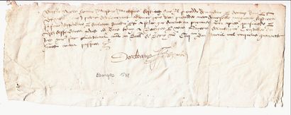 BERRY. BOURGES. Charte du 5 Avril 1548. Affaire...
