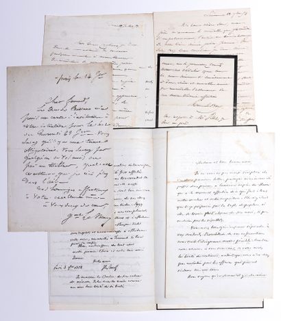 null MARÉCHAL LEBOEUF famille. Ensemble de 12 Lettres : Edmond LEBOEUF (1809-1888)...
