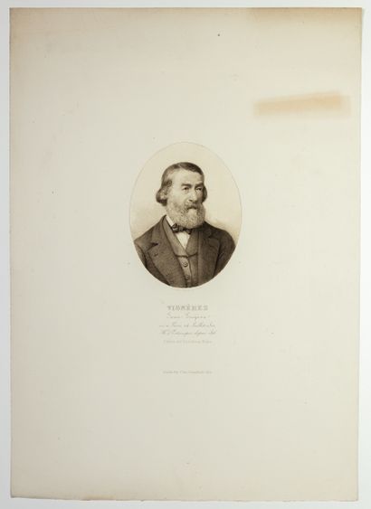 null Jean Eugène VIGNÈRES, Marchand d’Estampes depuis 1826, Éditeur de Portraits...