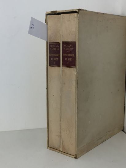 null GASTRONOMY - BRILLAT-SAVARIN: Physiology of taste. Piazza, s.d. 2 volumes in-4...