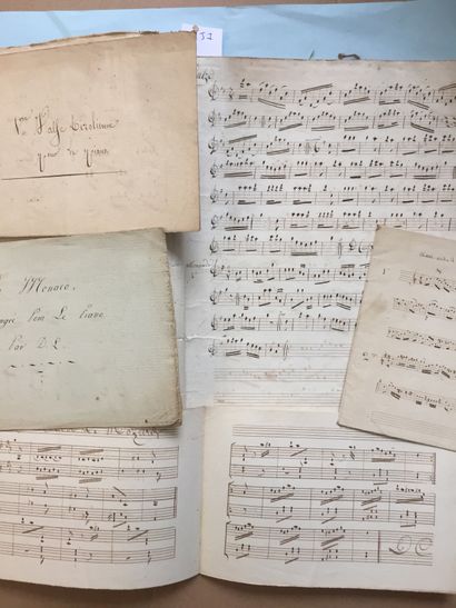 null DANCE - Collection of manuscript scores from the 19th century: 1/Ainsi-soit-il,...