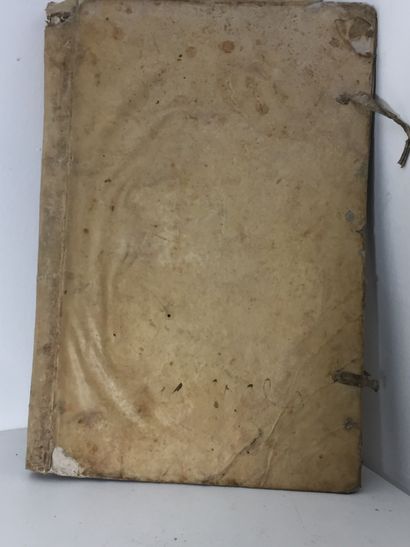 null MANUSCRIT - 18th century account book. One volume in-folio vellum of the period...