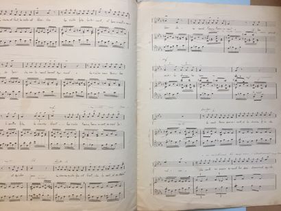 null BEYDTS (Louis) compositeur bordelais 1895-1953: Partition manuscrite: "Le Passé...