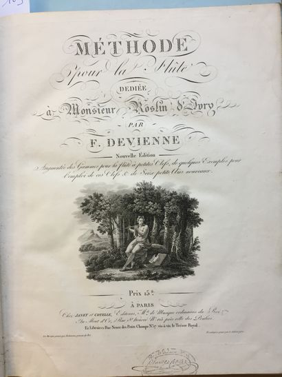 null DEVIENNE (François): Method for the Flute. Dedicated to Mr. Roslin d'Ivry by...
