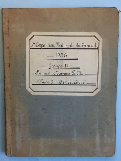 null SERRURERIE - FERRONERIE - 4ème Exposition Nationale du Travail, 1936, Groupe...