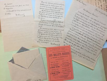 null BALLETS RUSSES - Rare collection of original documents concerning the coming...