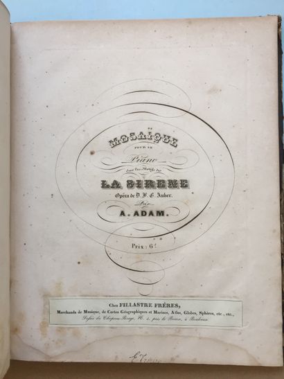 null MISCELLANEOUS - Reunion of 2 vol. in-4 bound (small defects of use): 1/ROSSINI:...