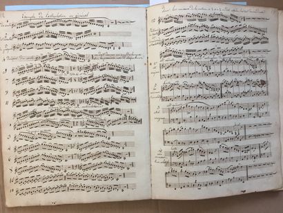 null CLARINET - LEFEVRE (Jean-Xavier.): Method of clarinet.Manuscript In-folio bound...