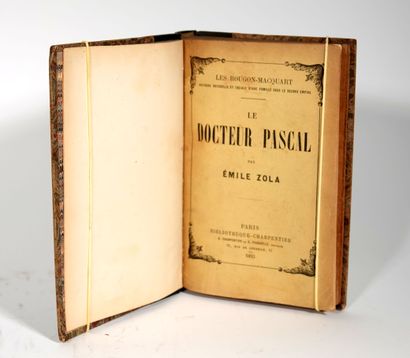 null Emile Zola
1 vol. "Le docteur Pascal"
Charpentier / 1893