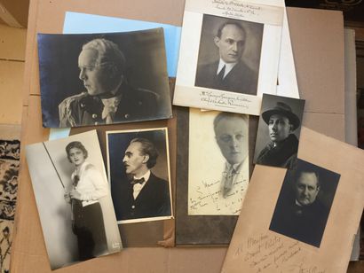null BORDEAUX - Réunion de 7 photographies originales, certaines avec envoi à Ernest...