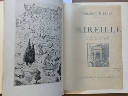 null MISTRAL (F.): Mireille. Delagrave, 1932. In-4 demi-basane racinée à coins, dos...