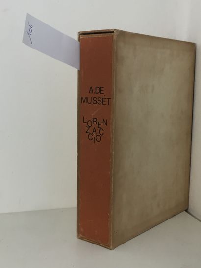 null UNICA - MUSSET (Alfred de): Lorenzacio. Kieffer, 1926. In-8 in sheets under...