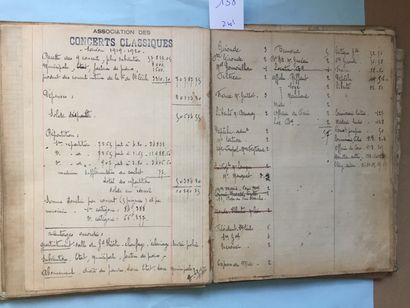 null BORDEAUX - Société de Sainte-Cécile: Reunion of original documents: Season 1913-1914...