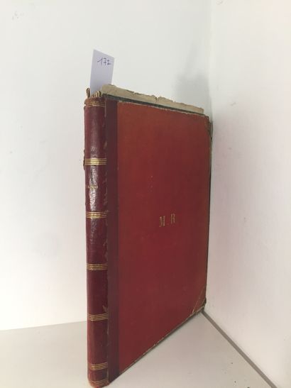 null GUITARE - Réunion de 21 partitions manuscrites (époque XIXe siècle) en un volume...