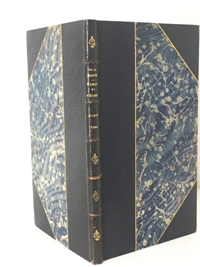null LA HARPE: Tangu et Félime, poem in IV songs. Paris, Pissot, 1780. 8 pages, blue...