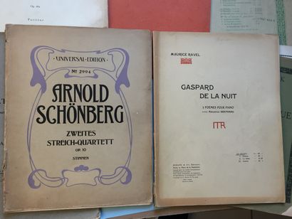 null 20th century MUSIC - 8 bound folio scores (various states): 1/SCHÖNBERG (Arnold):...