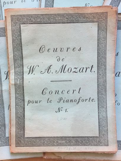 null MOZART (W.-A.): Works by Mozart. Concert for fortepiano No. 1, No. 3, No. 5,...