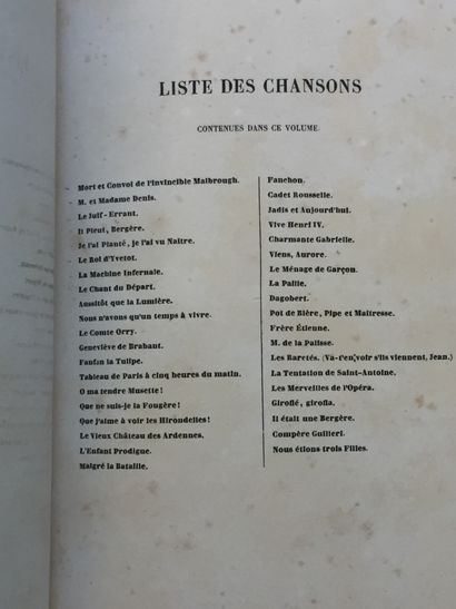 null CHANSONS - Chants et chansons populaires de la France. Delloye, 1843. 3 vol....