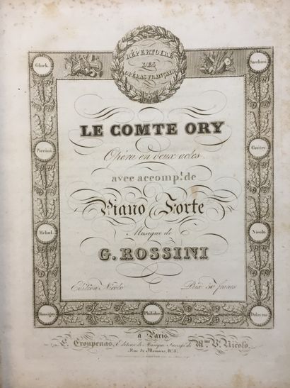 null ROSSINI (G.): The Count Ory. Opera in two acts with piano forte accompaniment....