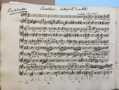 null MELODIES - ROMANCES - AIRS Miscellaneous - 19th century manuscript collection:...