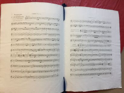 null BERBIGUIER (Antoine): Première symphonie concertante pour deux flûtes et orchestre...