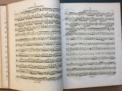 null ROMBERG (Andreas or Bernard): Collection of 7 engraved partitons: 1/A. Romberg:...