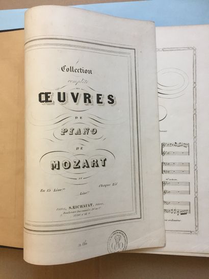 null MOZART (W.-A.): Collection complète des œuvres de Mozart pour le piano. Paris,...