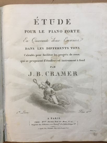 null PIANO FORTE - Réunion de nombreuses partitions anciennes reliées ou brochées...