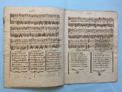 null MELODIES - ROMANCES - AIRS Divers - réunion de manuscrits du XIXe siècle: 1/Zwölf...