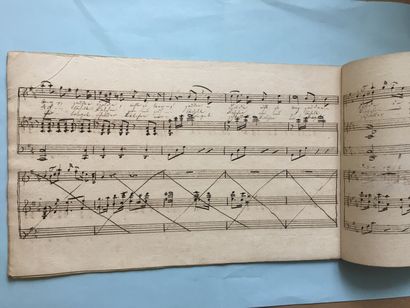 null SCHUBERT (F.): Copie manuscrite du XIXe siècle: Erlkonig. Ballade von Göthe....